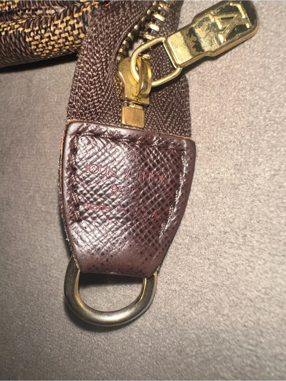 Louis Vuitton Damier Ebene MINI Pouchette Accessories *No Strap*